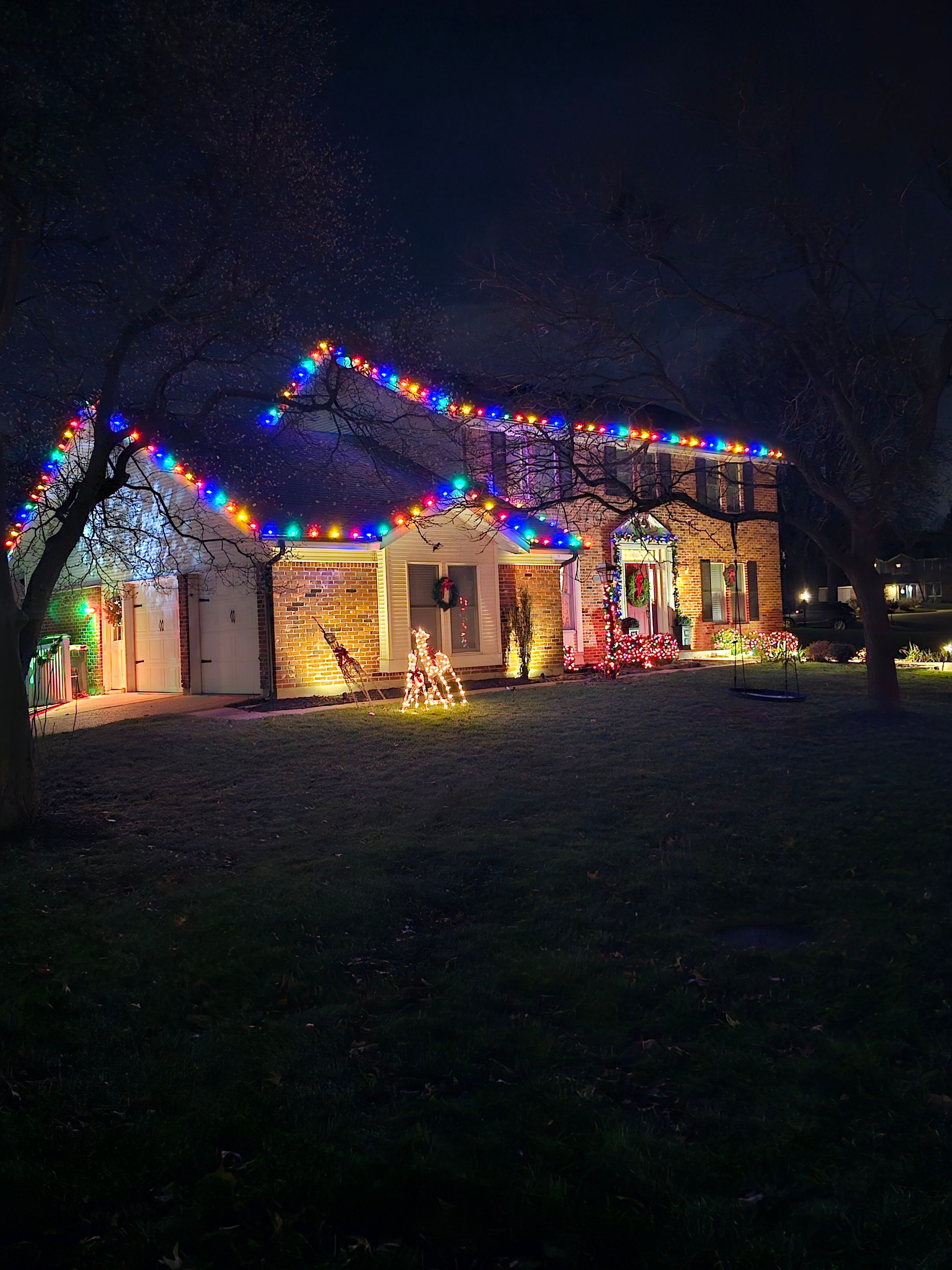 Custom Christmas Light Installation in Webster Groves, MO